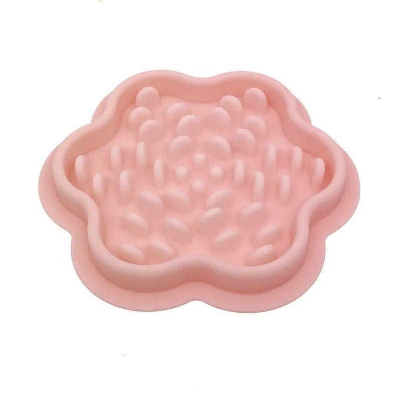 Gamelle anti glouton chien petite taille rose claire 
