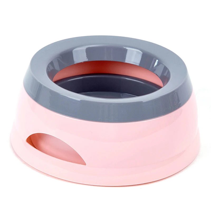 Gamelle anti renversement chien rose de profil 