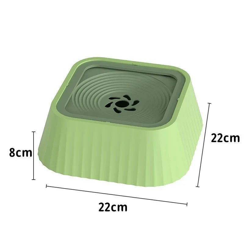 Gamelle eau chien anti bave vert