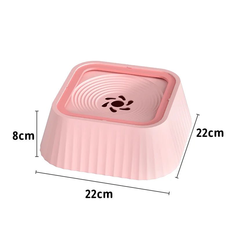 Gamelle eau chien anti bave rose 