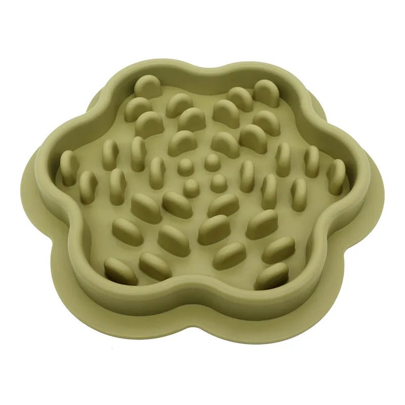 Gamelle en silicone pour chien de couleur kaki. Image produit Boutiquechien