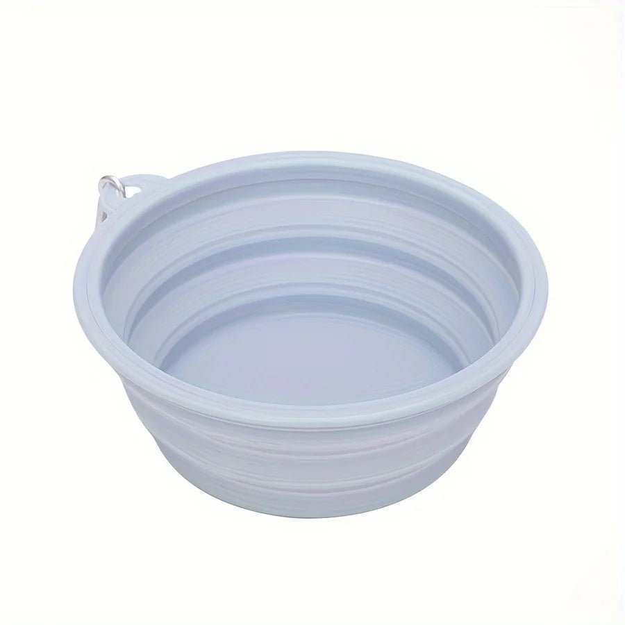 Gamelle pour chien pliante de couleur grise. Image produit Boutiquechien