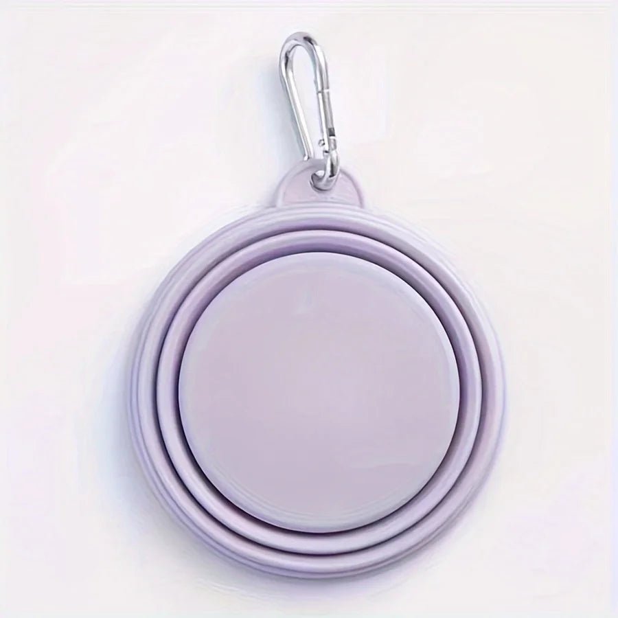 Gamelle pour chien pliante de couleur violette. Image produit Boutiquechien