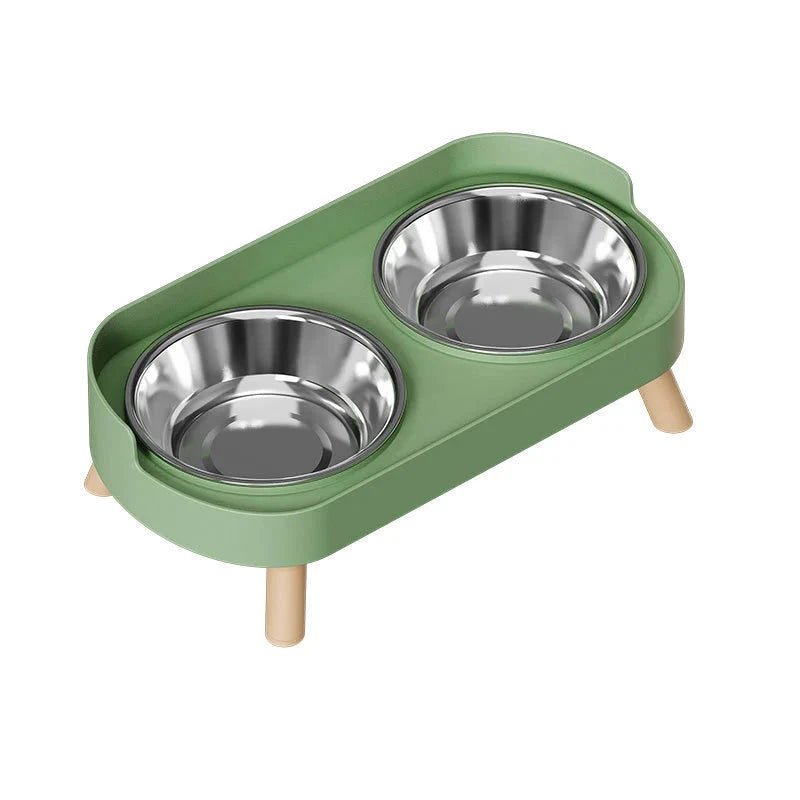 Gamelle pour plusieurs chiot vert