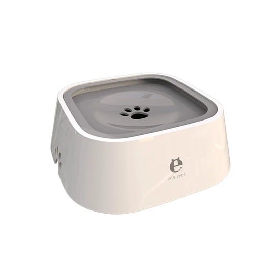 Gamelle d'eau pour chien de couleur grise et blanche. Image produit Boutiquechien