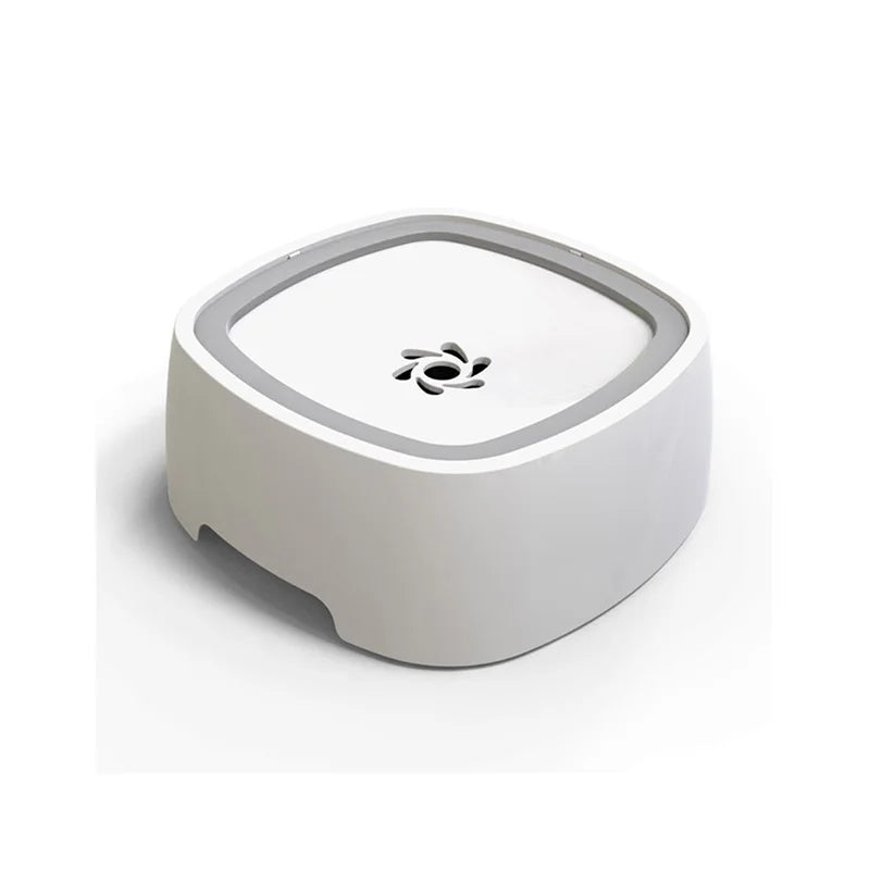 Gamelle d'eau pour chien de couleur grise et blanche. Image produit Boutiquechien