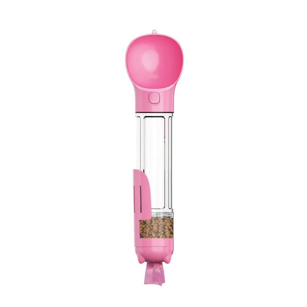 Gourde 3 en 1 pour chien et chat rose 500