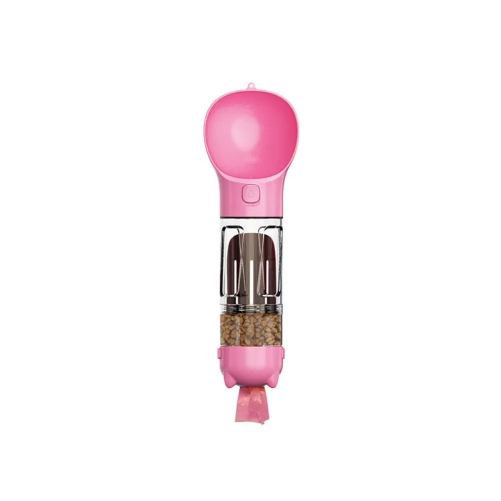 Gourde 3 en 1 pour chien et chat 300 rose