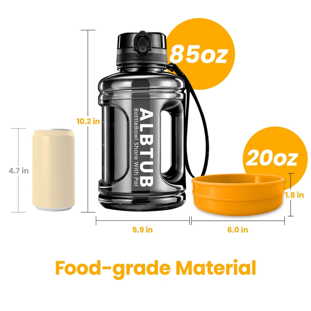 Gourde avec gamelle pour chien dimensions 