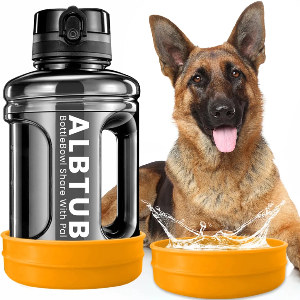 Gourde avec gamelle pour chien