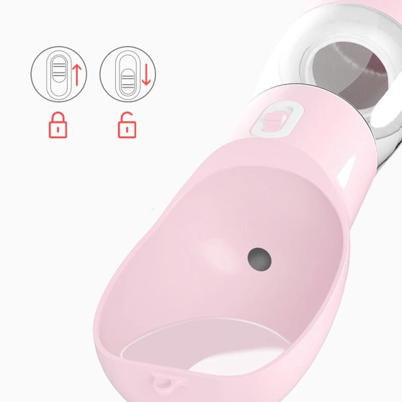 Système de sécurité de couleur rose parfait pour transporter facilement la gourde. Image produit Boutiquechien