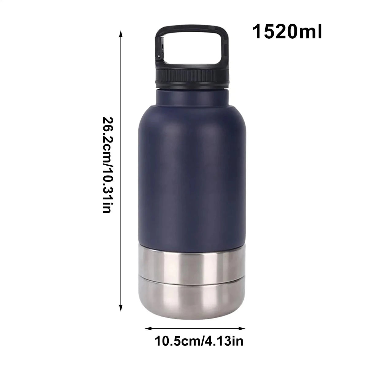 Gourde isotherme pour chien noir