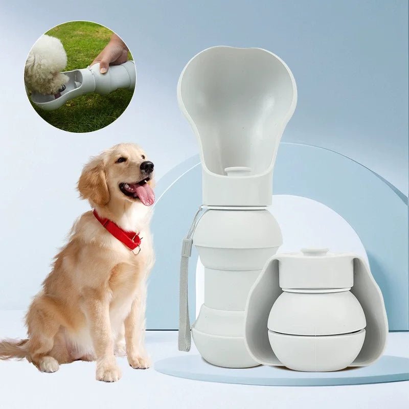 Gourde pliable pour chien rond
