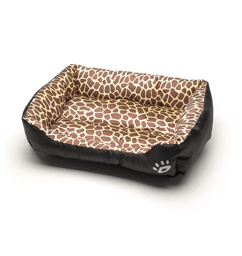 panier léopard pour grand chien xxl. Rembourré pour gros chien exprès pour les grands chiens de boutiquechien 
