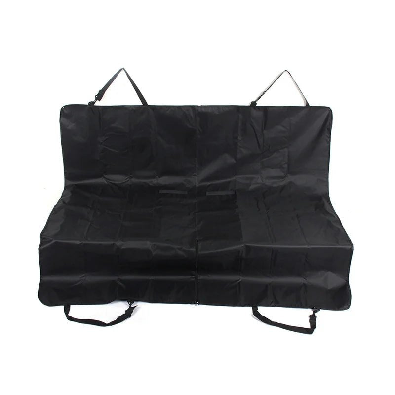 Protection de siege pour chien posé dans un fond blanc avec des attaches. Image produit Boutiquechien