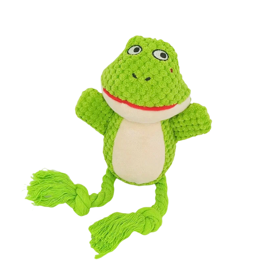 grenouille chien de couleur vert style corde. Image produit Boutiquechien