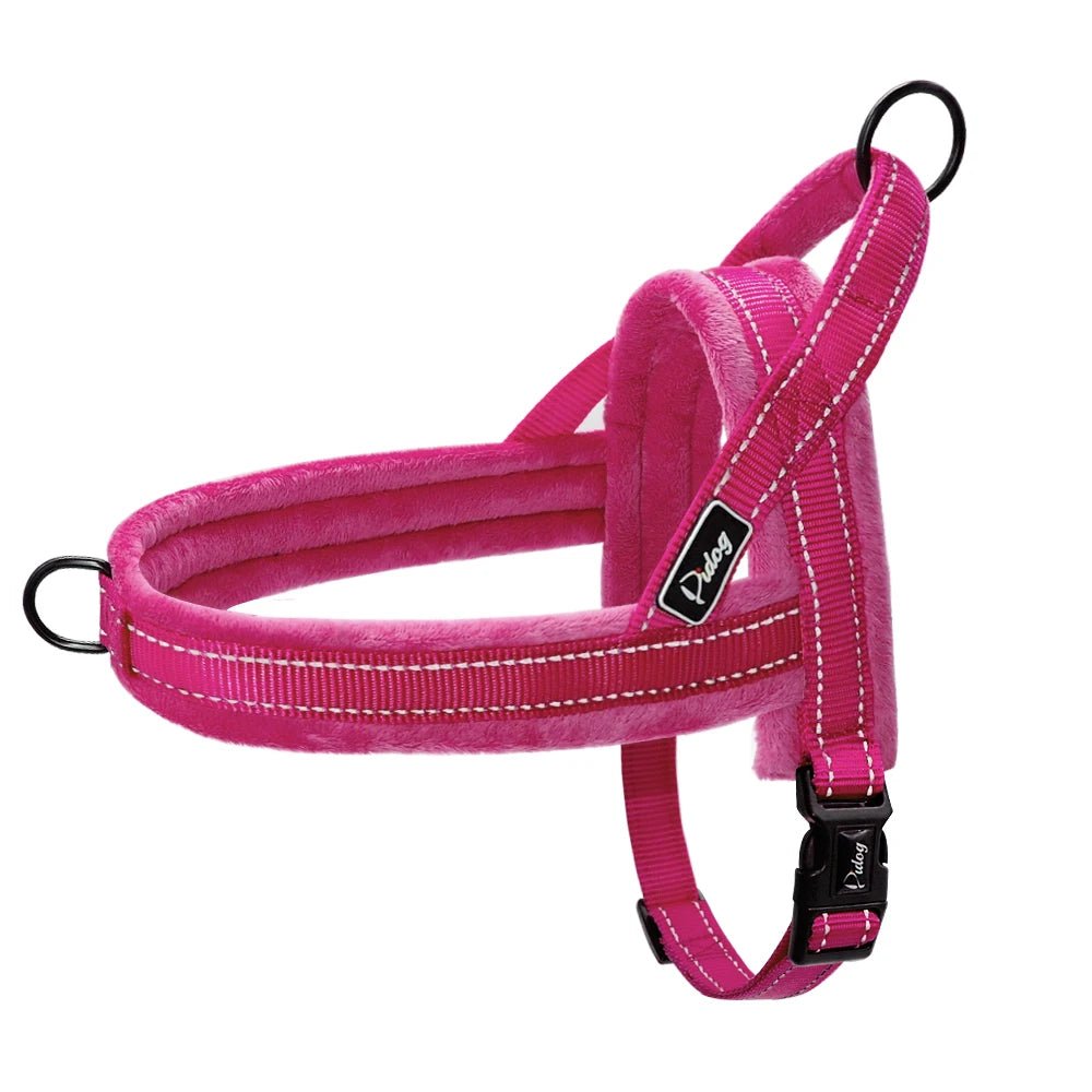 Harnais anti traction chien education rose