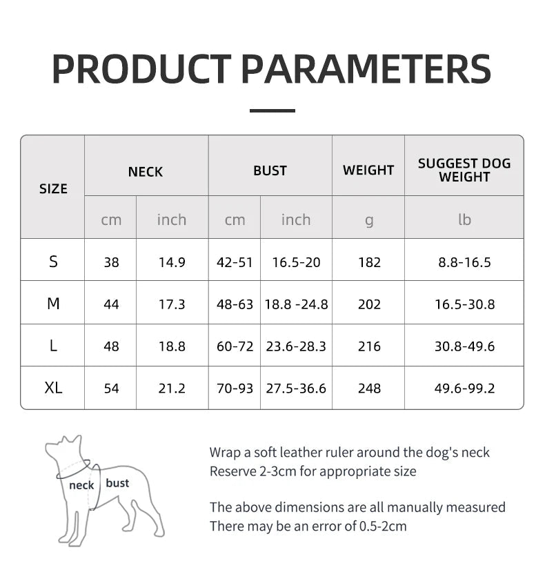 Harnais anti traction chien trixie dimensions