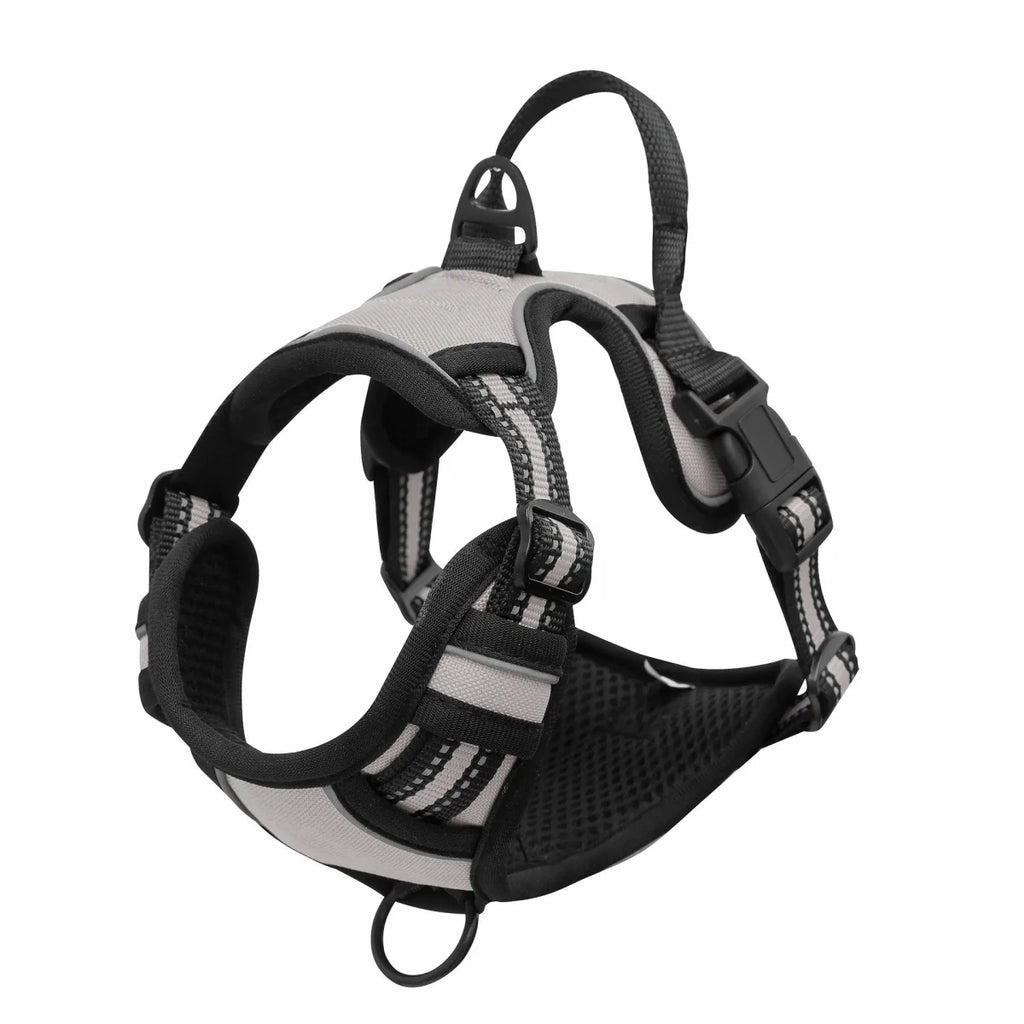 Harnais pour Chien blanc anti-traction 
