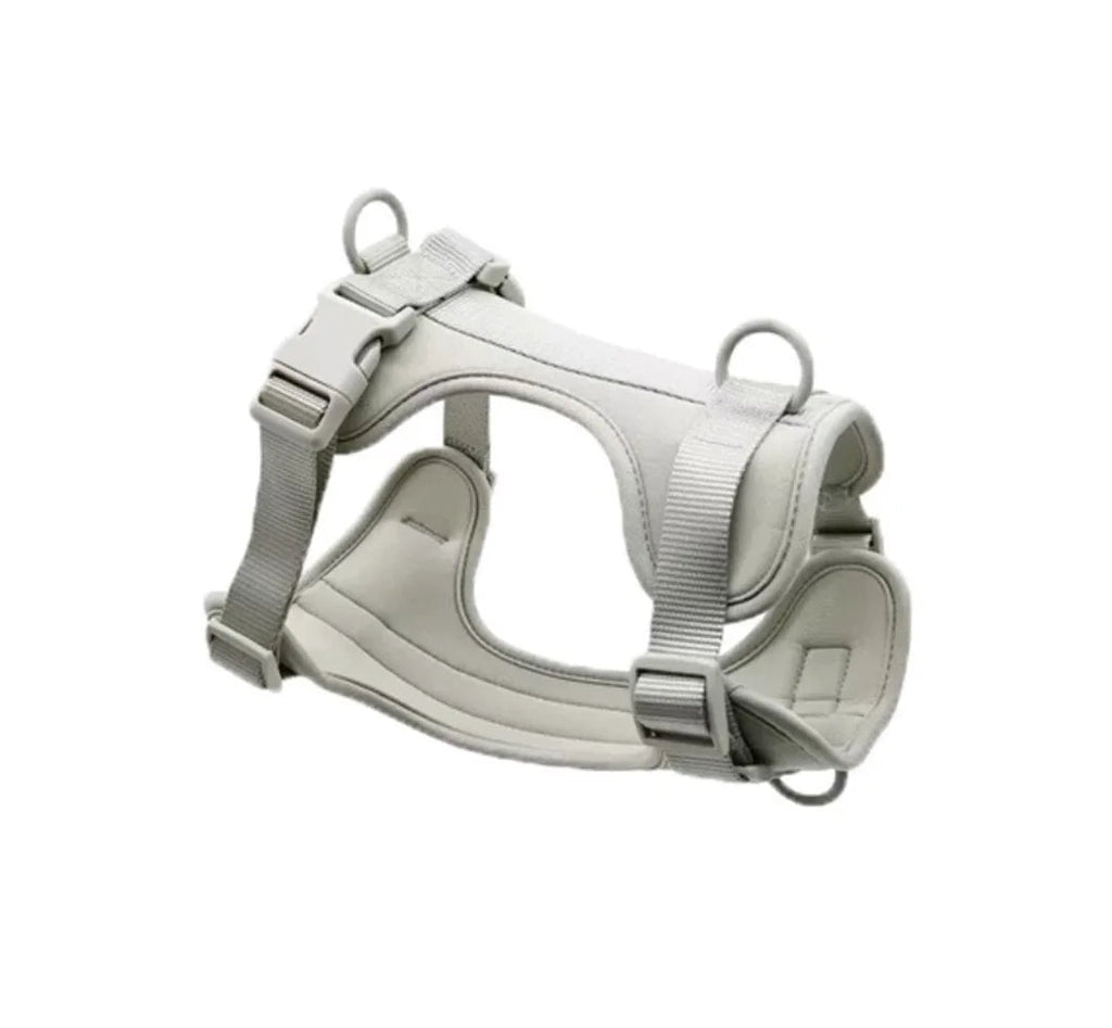 Harnais chien biothane blanc 