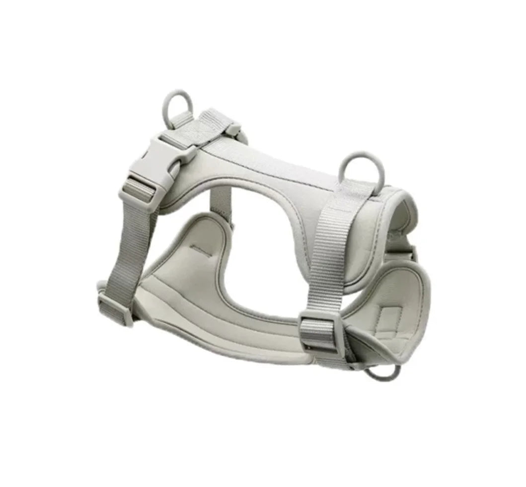 Harnais chien biothane blanc 