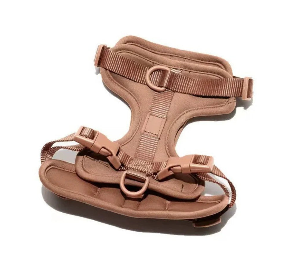 Harnais chien biothane beige