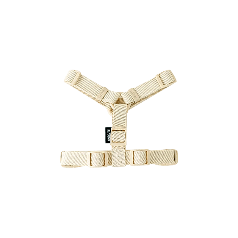 Harnais chien chiot de couleur beige pour chien de boutiquechien