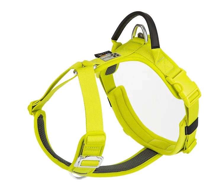 Harnais chien XS jaune fluo 