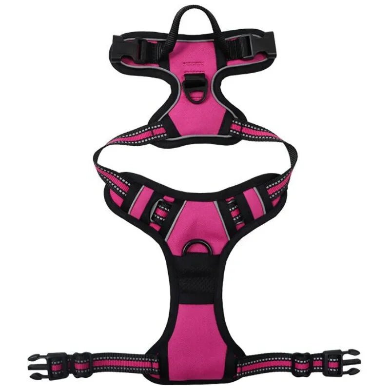 Harnais de securite pour petit chien de couleur noir et rose de boutiquechien