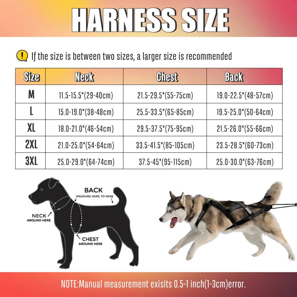 Harnais de traineau pour chien dimensions 