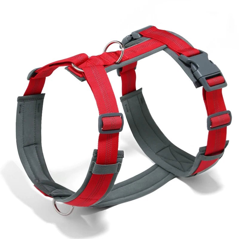 Harnais hunter chien rouge fonce 