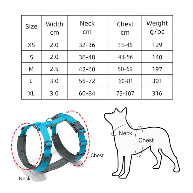 Harnais hunter chien dimensions
