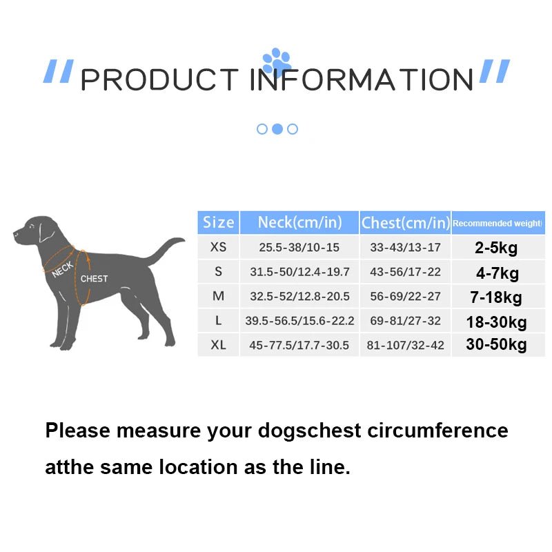 Harnais nylon gros chien dimensions total du harnais 