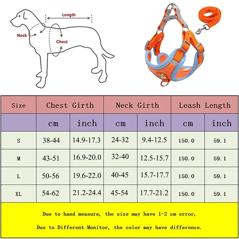 Harnais pour petit chien 5 kg dimensions 