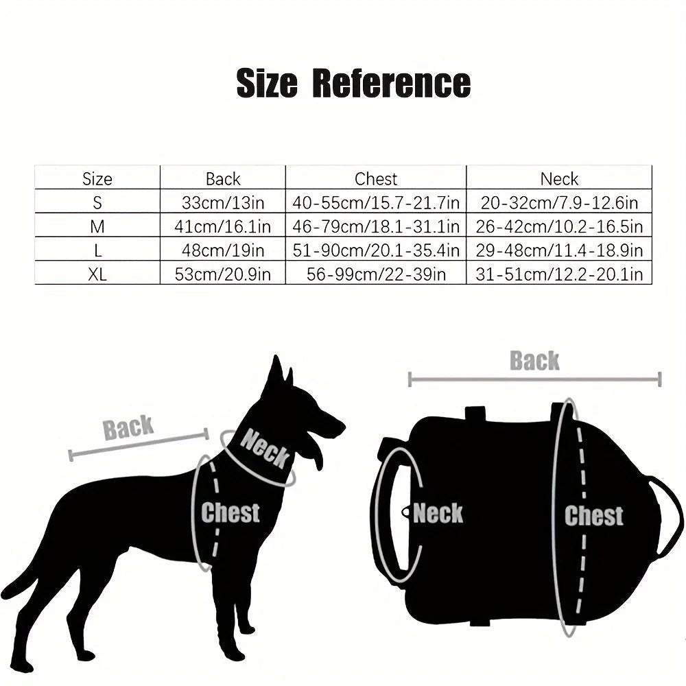 Harnais sacoche chien dimensions