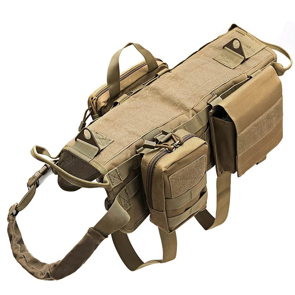 Harnais sacoche chien beige 