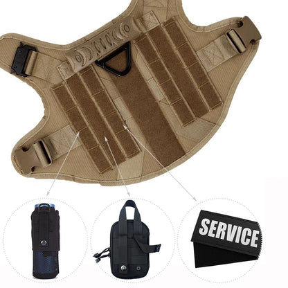 Harnais pour chien avec velcro beige. Le harnais chien est durable et résistant. image produit Boutiquechien