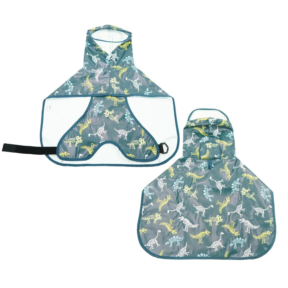 Imperméable pour chien en forme de dinosaure de couleur vert pour les chiens. Image produit Boutiquechien