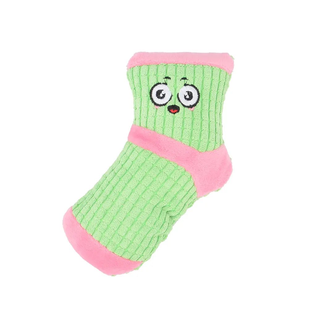 Jouet chiot chihuahua rose claire et vert claire