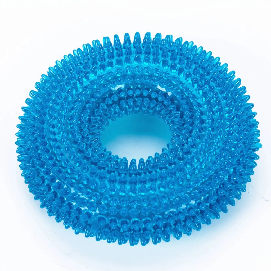 Jouet pour chien résistant de couleur bleu durable pour chien. Image produit Boutiquechien