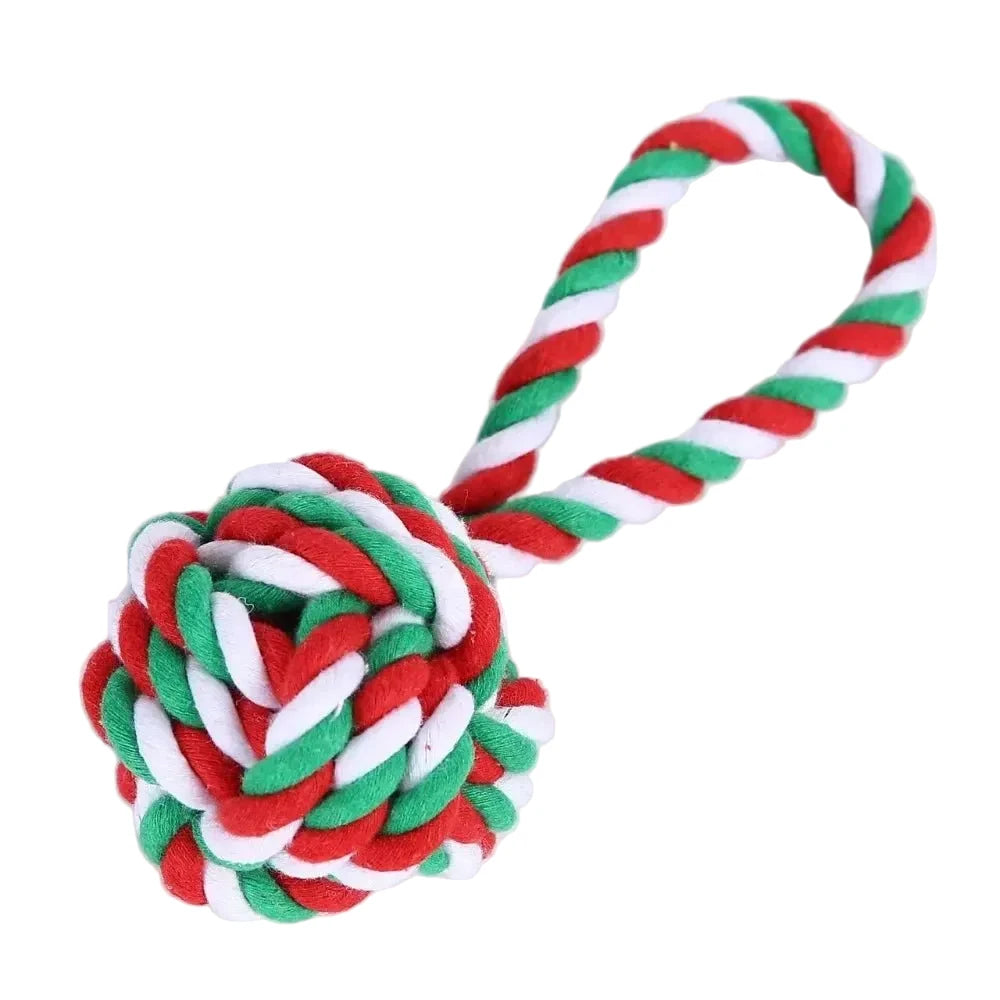 Boule de noël pour chien en corde résistant de Boutiquechien