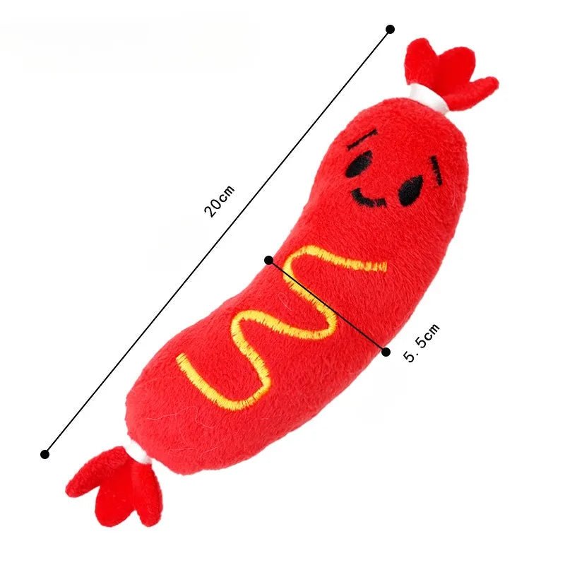 Jouet pour chiot 1 mois dimensions de la saucisse rouge 