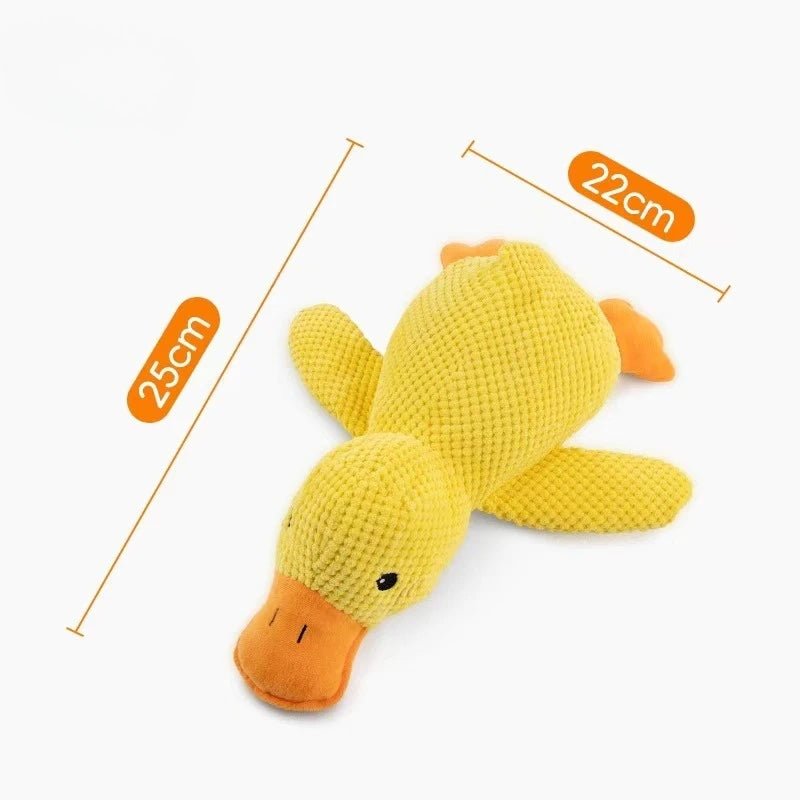 Jouet pour chiot berger allemand dimensions du canard de couleur jaune