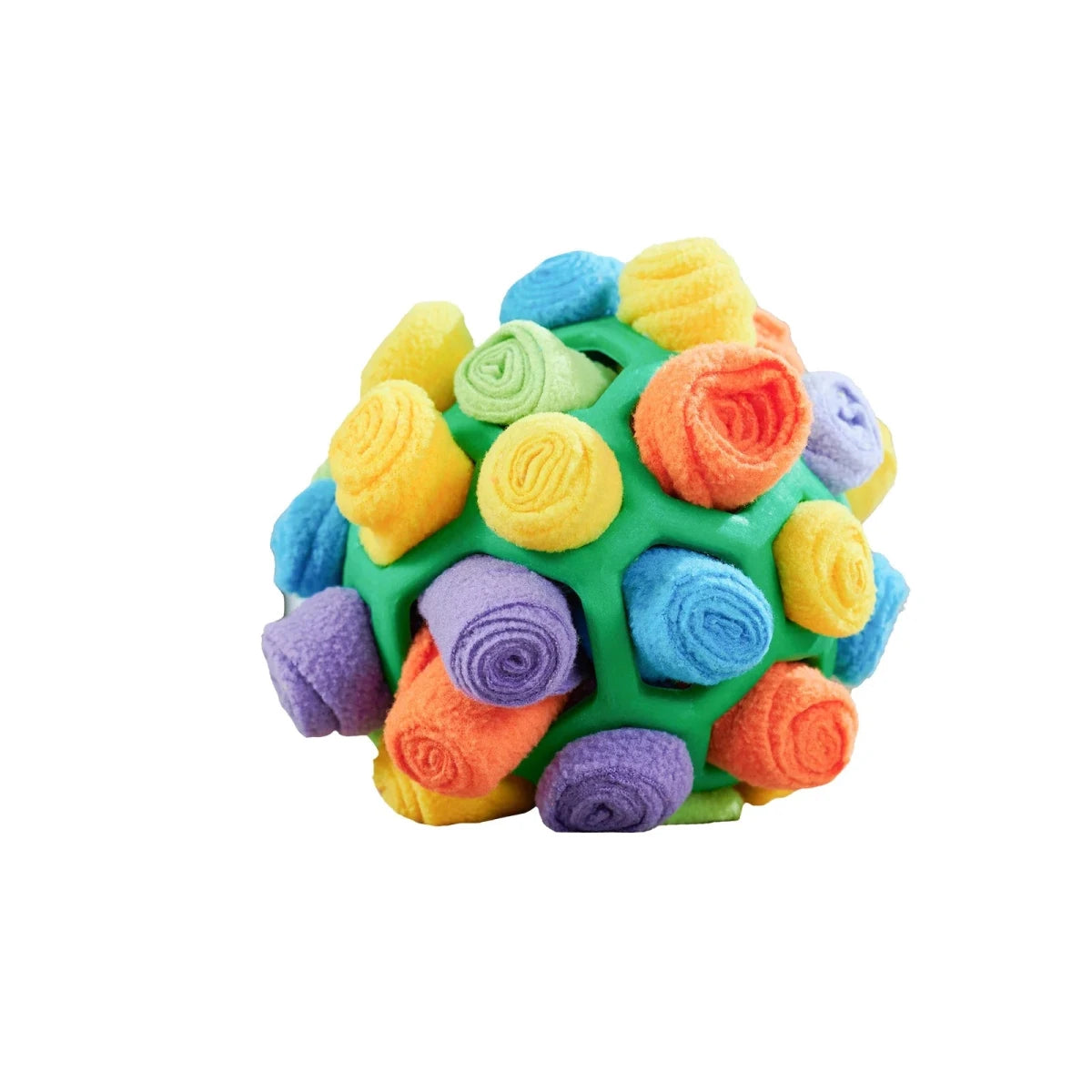 Jouet sensorielle pour chien de couleur vert respirant. Image produit Boutiquechien