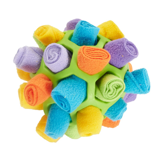 Jouet sensorielle pour chien de couleur vert respirant. Image produit Boutiquechien