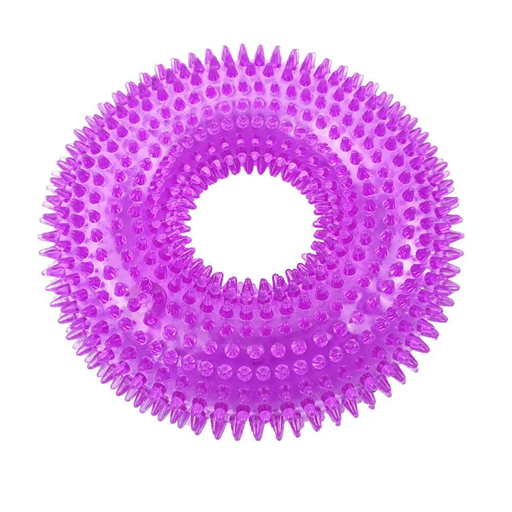 l'anneau de couleur violet et résistant pour chien à pique. Le jouet chien est résistant et durable de Boutiquechien