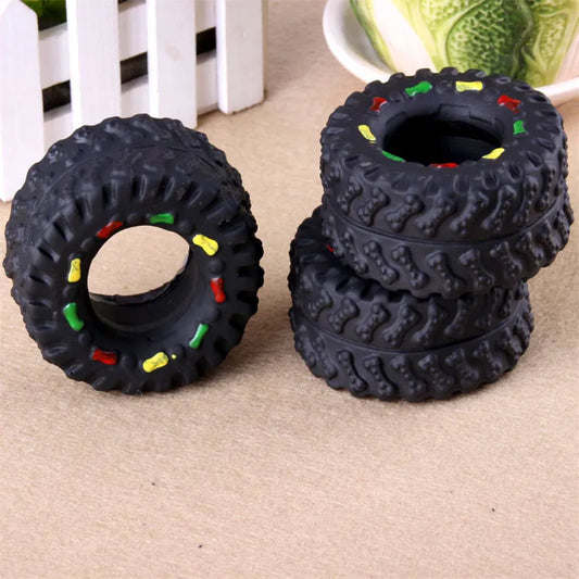 Jouet en caoutchouc pour chiot de couleur noir en forme de jouet. Image produit Boutiquechien