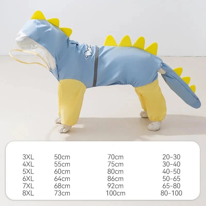 Kway dinosaure chien bleu dimensions 