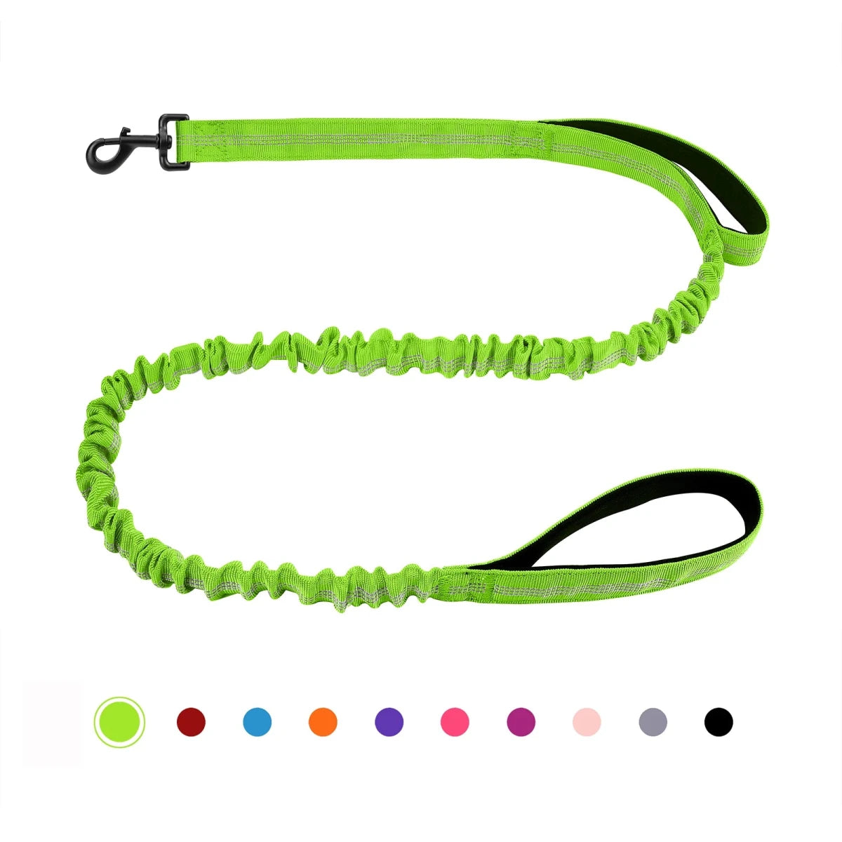 Laisse canicross petit chien vert claire