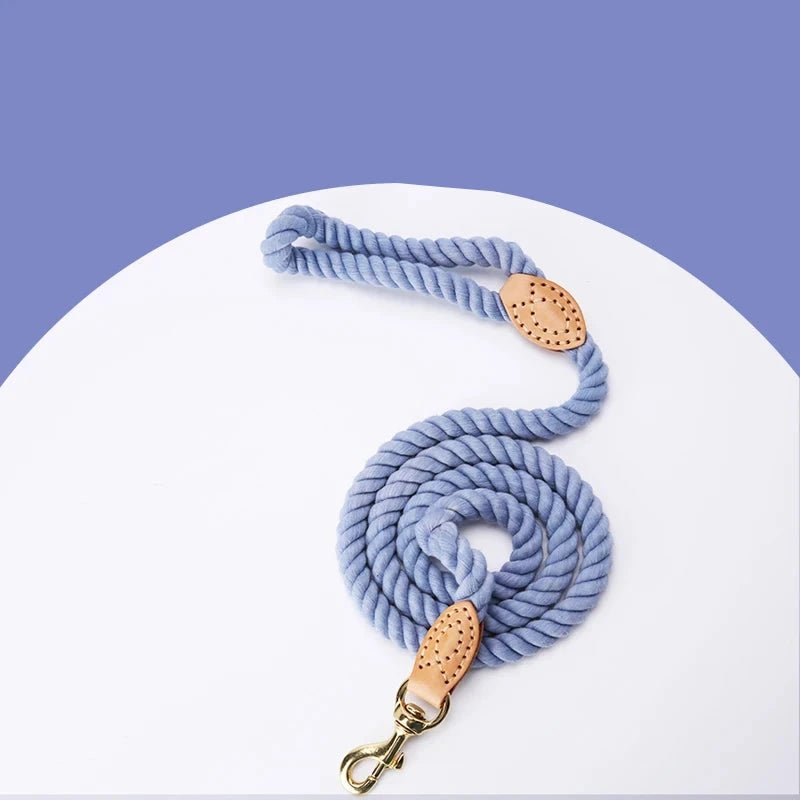 laisse corde bleu pour chien résistante et design de boutiquechien